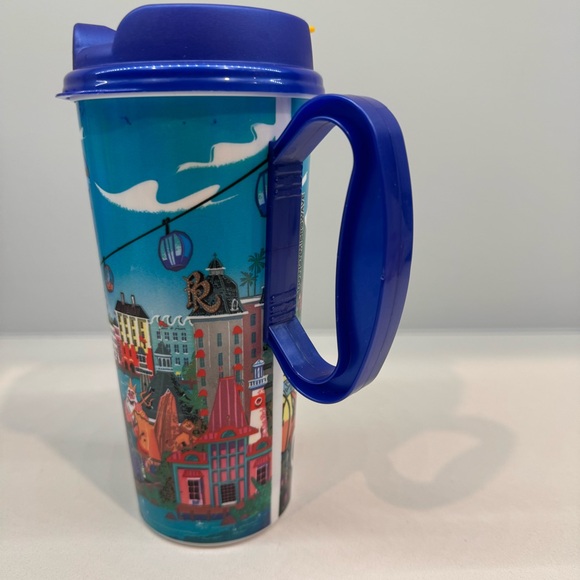 Disney World 50th Anniversary Refillable Mug Mickey Minnie Resort Cup Excellent - Picture 5 of 8